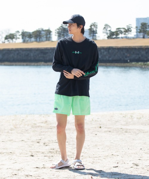 UNDER ARMOUR（アンダーアーマー）の「UAアイコン クリンクル ウーブン ボレーショーツ（トレーニング/メンズ）（その他パンツ・メンズ・カーキ系・2XL/S/M/L/XL）」の18枚目の写真