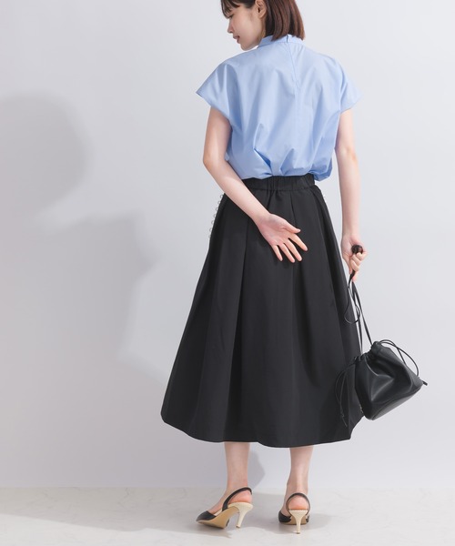 PICCIN（ピッチン）の「リボンタイブラウス（シャツ/ブラウス・レディース・サックスブルー/ブラック/オフホワイト・M）」の10枚目の写真