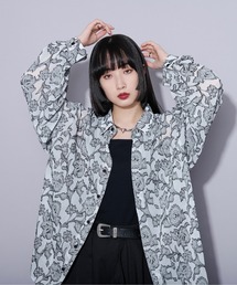 フリンジオパールシアーシャツ