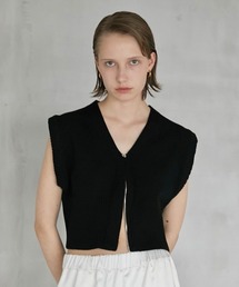 一回短時間着用【lapeaudegem】ラポドゥジェム テックベスト ブラック 一回短時間着用【lapeaudegem】ラポドゥジェム テックベスト ブラック