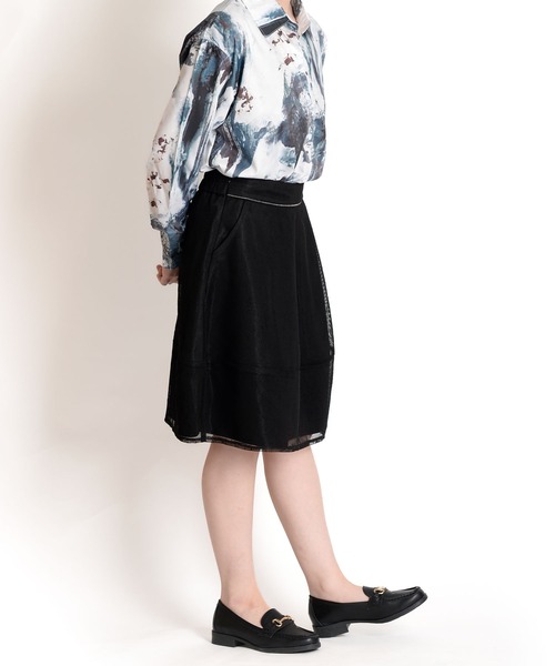 MARAI(マーライ)の「【MARAI】二重フレアスカート(スカート・レディース・ブラック・XX-LARGE/X-LARGE/LARGE/MEDIUM)」の5枚目の写真