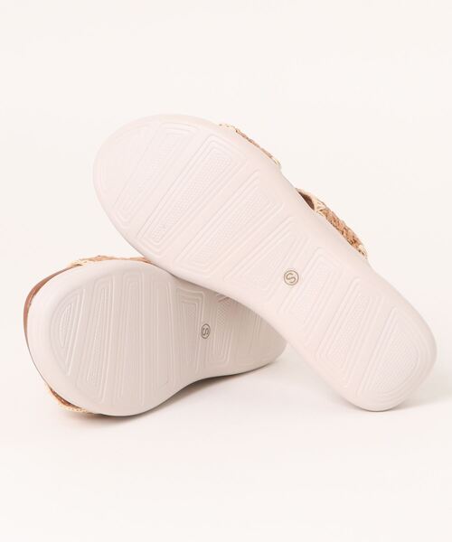 2点限り★MONCLER★BELL♪ラフィアサンダル ☆早物勝ち! てなグッズや モンクレール/サンダル/アイボリー×ピンクベージュ