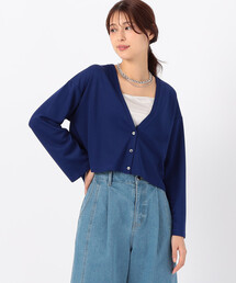 【サスティナブル】AQUAROBE ショート丈 カーディガン