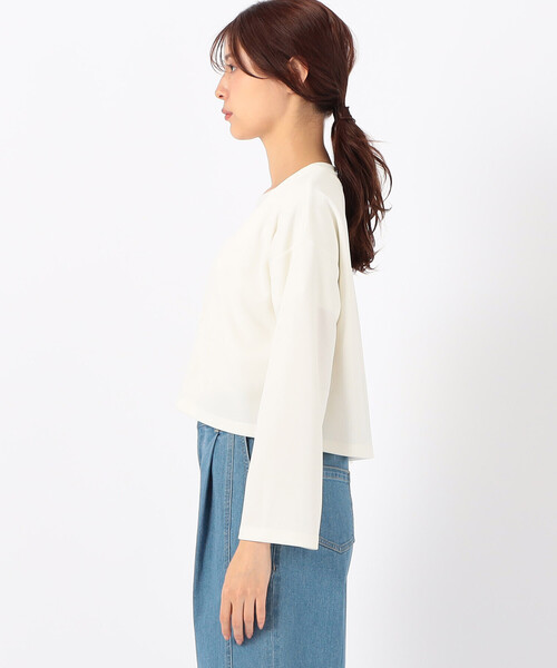 COMME CA ISM（コムサイズム）の「【サスティナブル】AQUAROBE ショート丈 カーディガン（カーディガン/ボレロ・レディース・ネイビー/ホワイト/ブルー・FREE）」の11枚目の写真