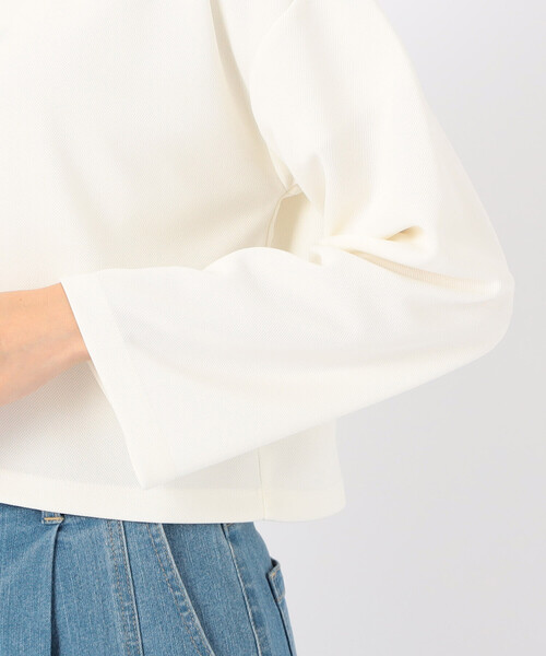 COMME CA ISM（コムサイズム）の「【サスティナブル】AQUAROBE ショート丈 カーディガン（カーディガン/ボレロ・レディース・ネイビー/ホワイト/ブルー・FREE）」の14枚目の写真