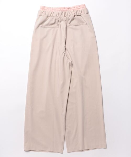 Settimissimo（セッティミッシモ）の「配色ダブルウエスト タックパンツ（その他パンツ・レディース・ベージュ/グレー・38）」の3枚目の写真