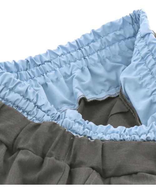 Settimissimo（セッティミッシモ）の「配色ダブルウエスト タックパンツ（その他パンツ・レディース・ベージュ/グレー・38）」の16枚目の写真