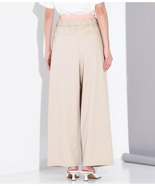 Settimissimo（セッティミッシモ）の「配色ダブルウエスト タックパンツ（その他パンツ・レディース・ベージュ/グレー・38）」の20枚目の写真