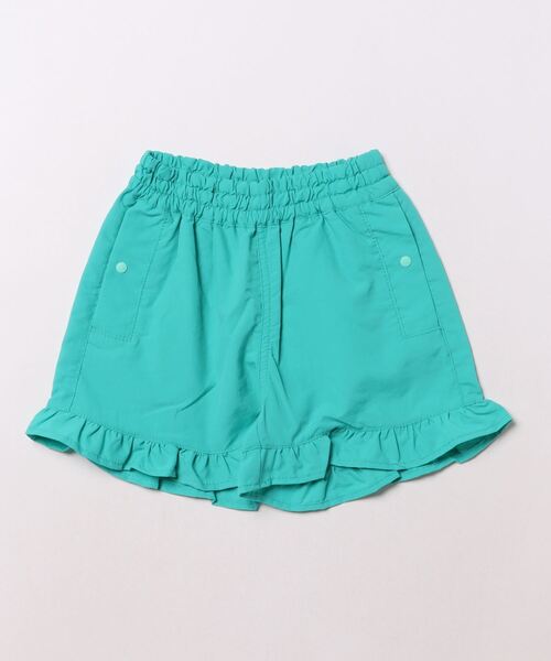 フランス発 Sandro フリルが可愛い 緑 フリル ショート パンツ ZARA フラワープリント ミントグリーン フリルショートパンツ S