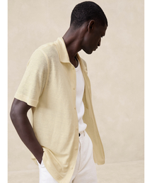 Banana Republic（バナナリパブリック）の「リネン ピケリゾートシャツ（シャツ/ブラウス・メンズ）」