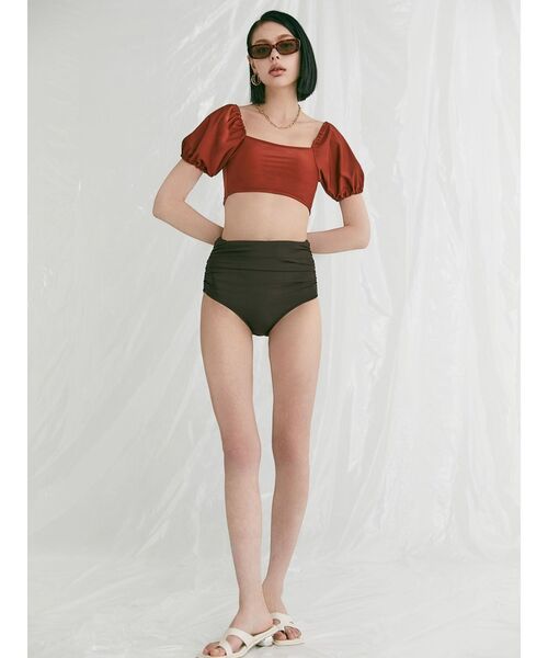 MURUA（ムルーア）の「2WAYショルダースイムウエア（水着・レディース・ダークオレンジ/ネイビー・FREE）」の13枚目の写真