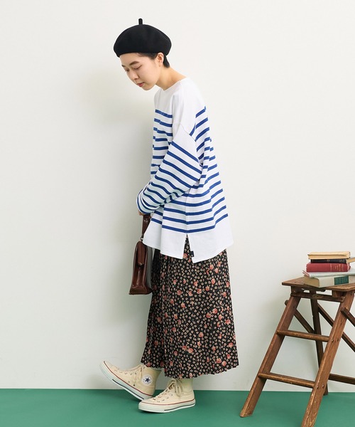 Dot&Stripes CHILD WOMAN(ドットアンドストライプス チャイルドウーマン)の「rosaプリント プリーツスカート(スカート・レディース・ブラック・FREE)」の21枚目の写真