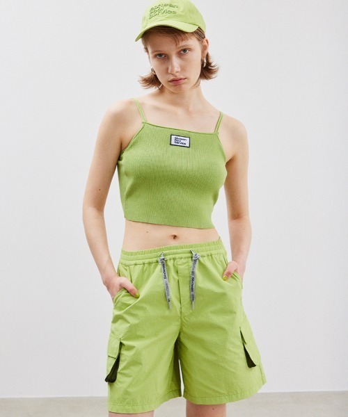 THROW by SLY(スローバイスライ)の「THROW 16 x THROW NYLON SHORTS シックスティーン スロー ナイロン ショーツ(スラックス・レディース・ライトグリーン/グレー・FREE)」の1枚目の写真