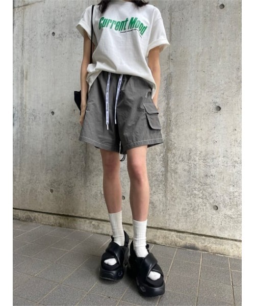 THROW by SLY(スローバイスライ)の「THROW 16 x THROW NYLON SHORTS シックスティーン スロー ナイロン ショーツ(スラックス・レディース・ライトグリーン/グレー・FREE)」の20枚目の写真