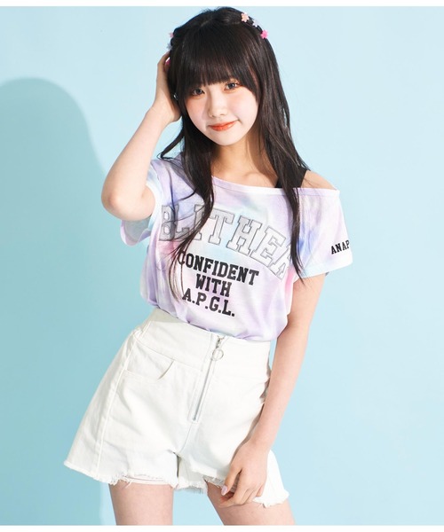 Blugirl - あんな ブルーガール 薔薇モチーフ付き トップス &amp; ANAPセットアップ あんな様専用 ブルーガール 薔薇モチーフ付き トップス & ANAP