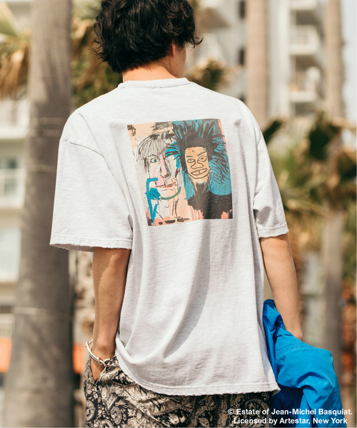 JOURNAL STANDARD（ジャーナルスタンダード）の「WEB限定 Basquiat / バスキア×JOURNAL STANDARD 別注 アートTシャツ（Tシャツ/カットソー・メンズ・アイボリー/ブラウン系その他/ブラック系その他/ブラック×ブラック/マスタード/スミクロ/ブラックミックス・LARGE/MEDIUM/X-LARGE）」の2枚目の写真