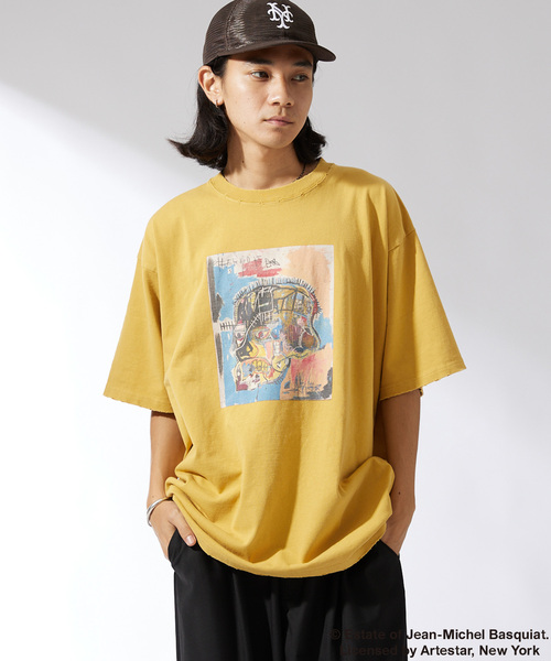 JOURNAL STANDARD（ジャーナルスタンダード）の「WEB限定 Basquiat / バスキア×JOURNAL STANDARD 別注 アートTシャツ（Tシャツ/カットソー・メンズ・アイボリー/ブラウン系その他/ブラック系その他/ブラック×ブラック/マスタード/スミクロ/ブラックミックス・LARGE/MEDIUM/X-LARGE）」の7枚目の写真