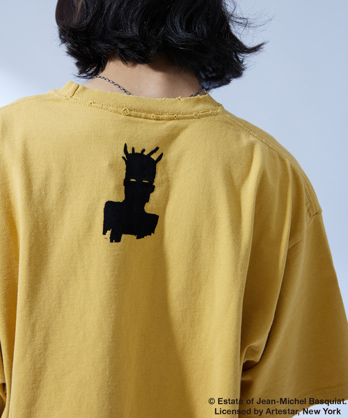 JOURNAL STANDARD（ジャーナルスタンダード）の「WEB限定 Basquiat / バスキア×JOURNAL STANDARD 別注 アートTシャツ（Tシャツ/カットソー・メンズ・アイボリー/ブラウン系その他/ブラック系その他/ブラック×ブラック/マスタード/スミクロ/ブラックミックス・LARGE/MEDIUM/X-LARGE）」の21枚目の写真