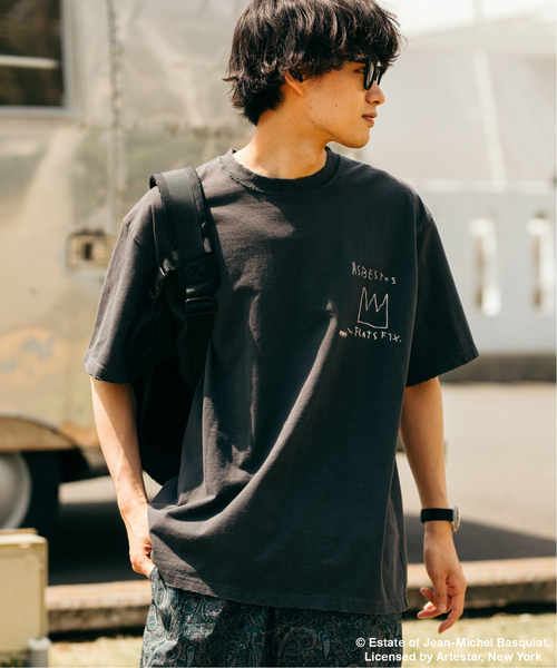 JOURNAL STANDARD（ジャーナルスタンダード）の「WEB限定 Basquiat / バスキア×JOURNAL STANDARD 別注 アートTシャツ（Tシャツ/カットソー・メンズ・アイボリー/ブラウン系その他/ブラック系その他/ブラック×ブラック/マスタード/スミクロ/ブラックミックス・LARGE/MEDIUM/X-LARGE）」の15枚目の写真