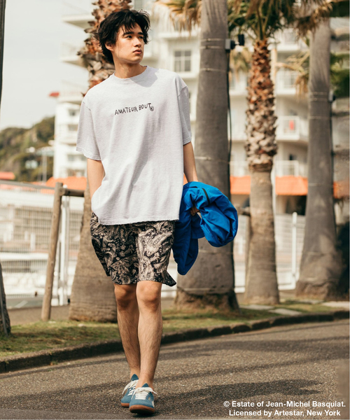 JOURNAL STANDARD（ジャーナルスタンダード）の「WEB限定 Basquiat / バスキア×JOURNAL STANDARD 別注 アートTシャツ（Tシャツ/カットソー・メンズ・アイボリー/ブラウン系その他/ブラック系その他/ブラック×ブラック/マスタード/スミクロ/ブラックミックス・LARGE/MEDIUM/X-LARGE）」の17枚目の写真