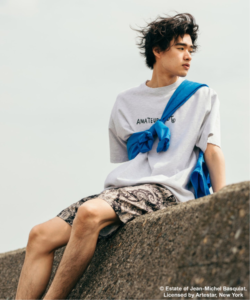 JOURNAL STANDARD（ジャーナルスタンダード）の「WEB限定 Basquiat / バスキア×JOURNAL STANDARD 別注 アートTシャツ（Tシャツ/カットソー・メンズ・アイボリー/ブラウン系その他/ブラック系その他/ブラック×ブラック/マスタード/スミクロ/ブラックミックス・LARGE/MEDIUM/X-LARGE）」の8枚目の写真
