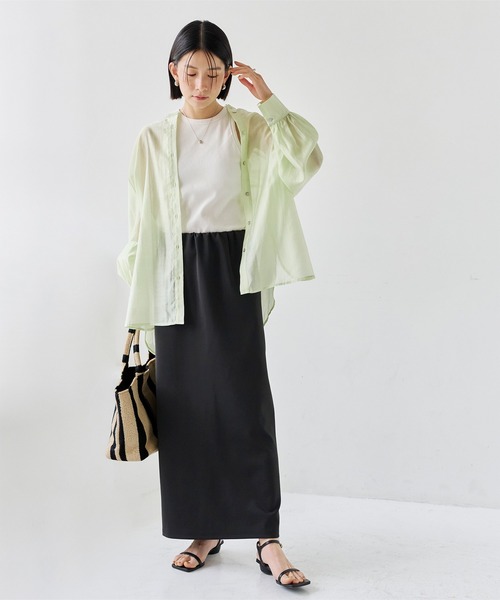 titivate（ティティベイト）の「ストライプペーパーかごバッグ（かごバッグ・レディース・ブラック・FREE）」の12枚目の写真