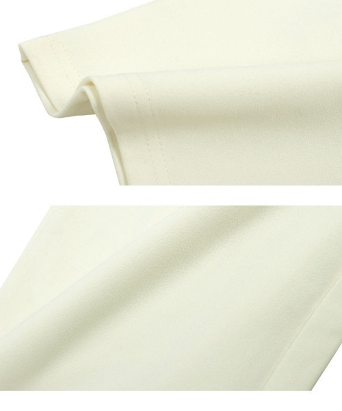 KOBE LETTUCE（コウベレタス）の「[ ストレッチ×ノーアイロン ] 細見えストレッチキャミサロペット（サロペット/オーバーオール・レディース・アイボリー系/チャコールグレー/ブラック・M/PM）」の7枚目の写真