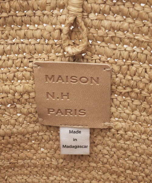 MAISON N.H PARIS（メゾンエヌアッシュパリ）の「【MAISON N.H PARIS】 CARLA PETIT BASKET S　PL1R02B020（かごバッグ・レディース・ベージュ・FREE）」の8枚目の写真