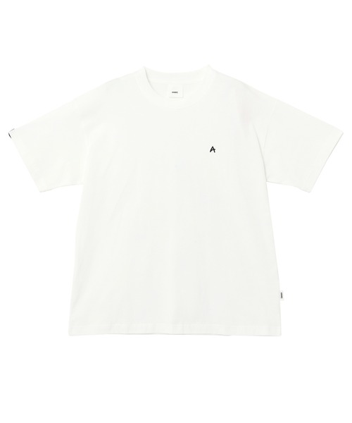 ANME(アンメ)の「ワンポイントロゴ刺繍Tシャツ(Tシャツ/カットソー・レディース・ブラック/オートミール/オフホワイト・M/L/XL/XXL)」の17枚目の写真