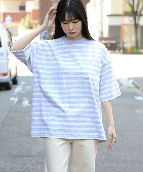 WAIPER.inc（ワイパーインク）の「ボーダーS/S SUPER BIG TEE（T