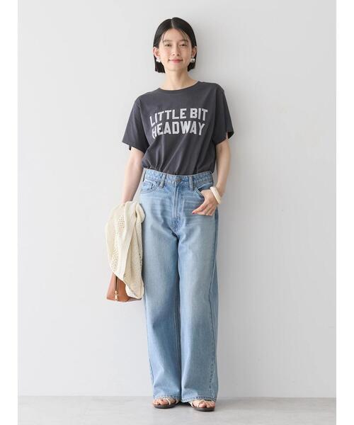 AMERICAN HOLIC（アメリカンホリック）の「ロゴカットプルオーバー（Tシャツ/カットソー・レディース・オフホワイト/チャコールグレー・L/M）」の14枚目の写真