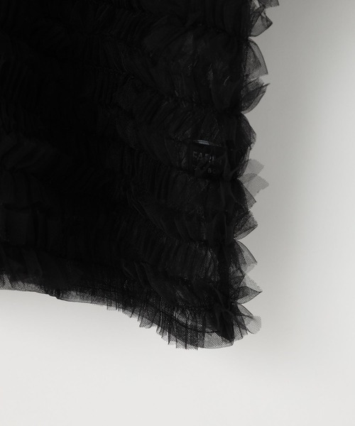 LOWRYS FARM（ローリーズファーム）の「チュールカーディガンＳＳ　130224（カーディガン/ボレロ・キッズ・イエロー/ブラック・FREE）」の6枚目の写真