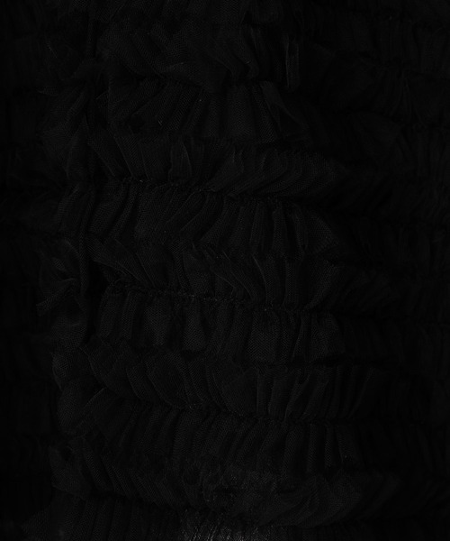 LOWRYS FARM（ローリーズファーム）の「チュールカーディガンＳＳ　130224（カーディガン/ボレロ・キッズ・イエロー/ブラック・FREE）」の9枚目の写真