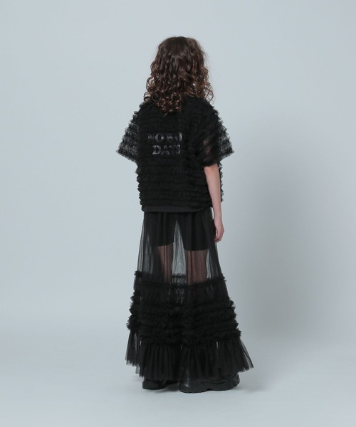 LOWRYS FARM（ローリーズファーム）の「チュールカーディガンＳＳ　130224（カーディガン/ボレロ・キッズ・イエロー/ブラック・FREE）」の13枚目の写真