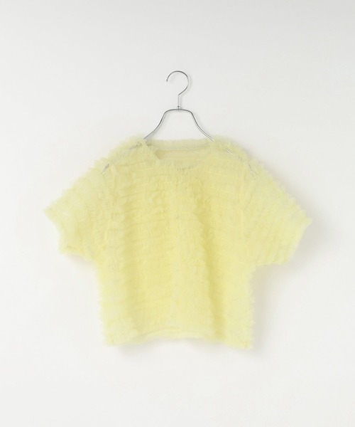 LOWRYS FARM（ローリーズファーム）の「チュールカーディガンＳＳ　130224（カーディガン/ボレロ・キッズ・イエロー/ブラック・FREE）」の20枚目の写真