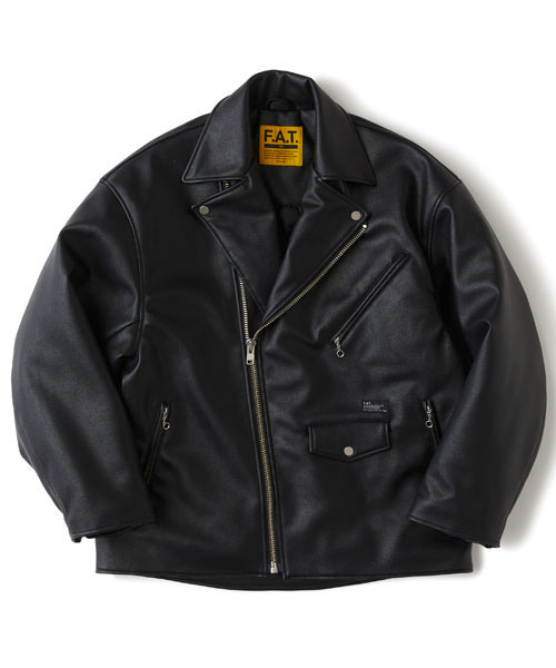 FAT(エフエイティー)の「COUNTER(ライダースジャケット・メンズ・イエロー/ブラック・TITCH(M)/SKINNY(L)/FAT(XL)/JUMBO(XXL))」の2枚目の写真
