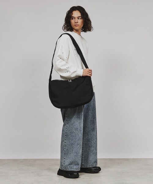 tk.TAKEO KIKUCHI（ティーケータケオキクチ）の「◆ドロストショルダーバッグ（ショルダーバッグ・メンズ・ブラック系/ブラック/ライトグレー/シルバー系/ブラック系2/ホワイト系3・00）」の21枚目の写真