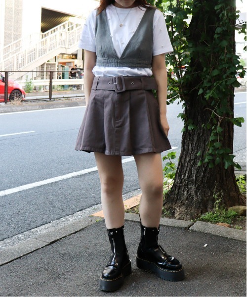 led.tokyo（レッドトウキョウ）の「【led.tokyo】デニムビスチェ（ベスト・レディース・グレー/ブルー・FREE）」の11枚目の写真