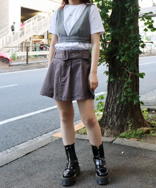 led.tokyo（レッドトウキョウ）の「【led.tokyo】デニムビスチェ（ベスト・レディース・グレー/ブルー・FREE）」の12枚目の写真