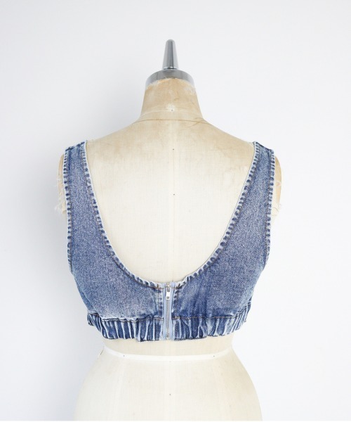 led.tokyo（レッドトウキョウ）の「【led.tokyo】デニムビスチェ（ベスト・レディース・グレー/ブルー・FREE）」の14枚目の写真