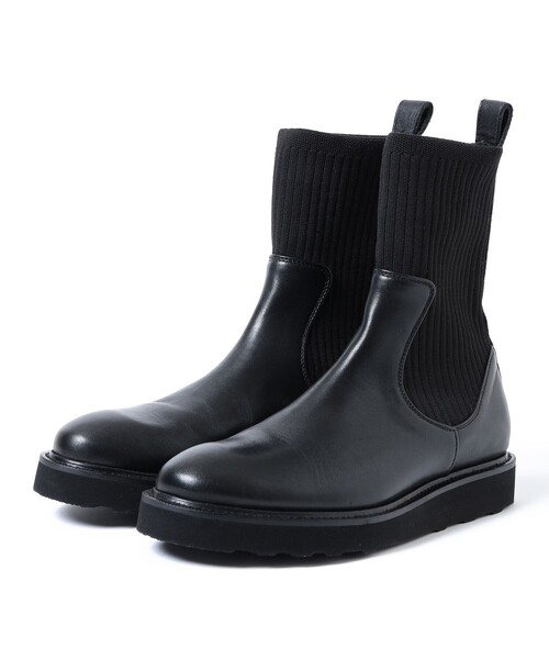 【セール】【別注】CAMINANDO / ニットカフ アンクルブーツ（ブーツ）｜CAMINANDO（カミナンド）