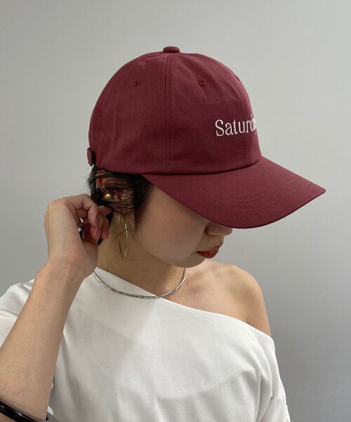 Omekashi(オメカシ)の「Saturdays CAP(キャップ・レディース・モカ/レッド系その他・ONE SIZE)」の11枚目の写真