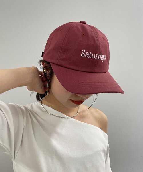 Omekashi(オメカシ)の「Saturdays CAP(キャップ・レディース・モカ/レッド系その他・ONE SIZE)」の12枚目の写真