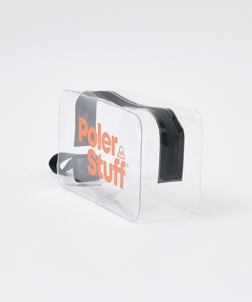 POLeR（ポーラー）の「【POLeR/ポーラー】PVC CLEAR POUCH M/クリア防水ポーチ（エコバッグ/サブバッグ・メンズ・オレンジ/クリア/ブラック/その他1・フリー）」の9枚目の写真