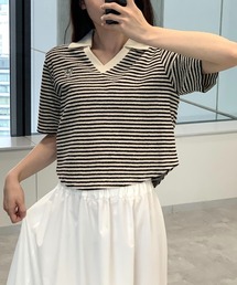 MAGPIE ROBIN／ボーダーVネック T