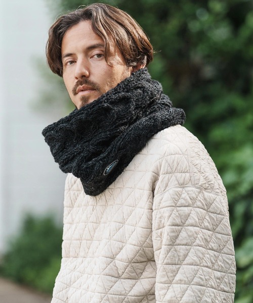 手編み　レーシーニットターバン　スヌード　ウォッシャブルウール 手編み レーシーニットターバン スヌード ウォッシャブルウール