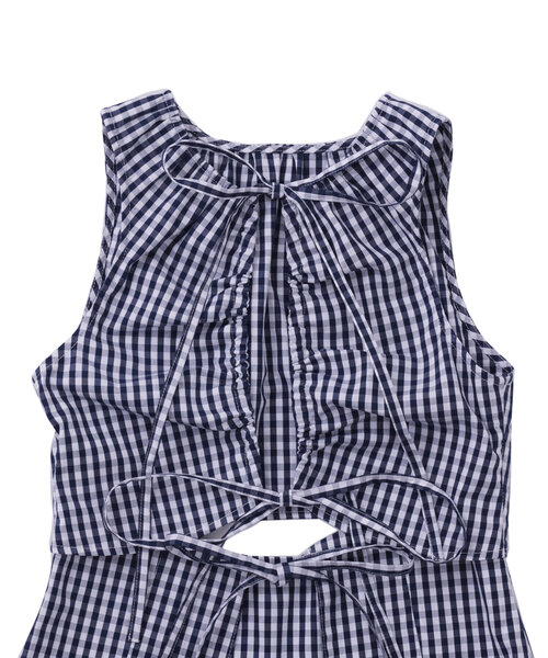 WHO'S WHO gallery（フーズフーギャラリー）の「ギャザーコイルデザインジレ（シャツ/ブラウス・レディース・ブラック/ネイビー/ピンク/グレー/サックスブルー/ブラック系その他・FREE）」の13枚目の写真