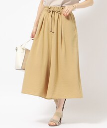 DRESKIP | 【洗える/接触冷感】低身長さんにも ウエストドロストスカーチョ(その他パンツ)