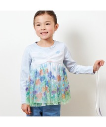 KP | 花柄チュールレイヤードチュニック(80～150)(チュニック)