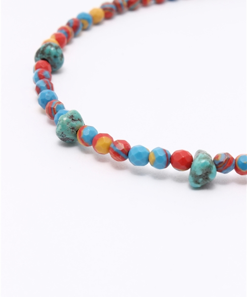 Esperanto（エスペラント）の「esperanto (エスペラント) /マーブルビーズ アンクレット（アンクレット・メンズ・ピンク系その他/ブルー/レッド/ブラック・ONE SIZE）」の12枚目の写真